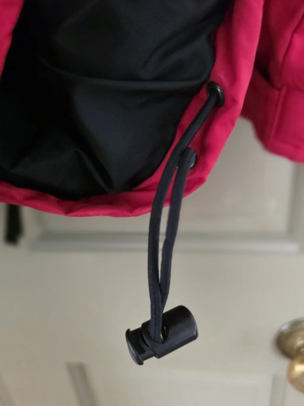 The North Face Men’s Two-Tone Red and Black Waterproof Jacket